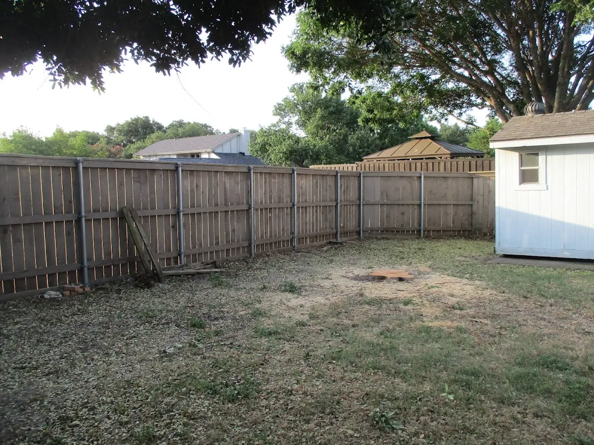 Cleared yard after professional tree removal in Altoona
